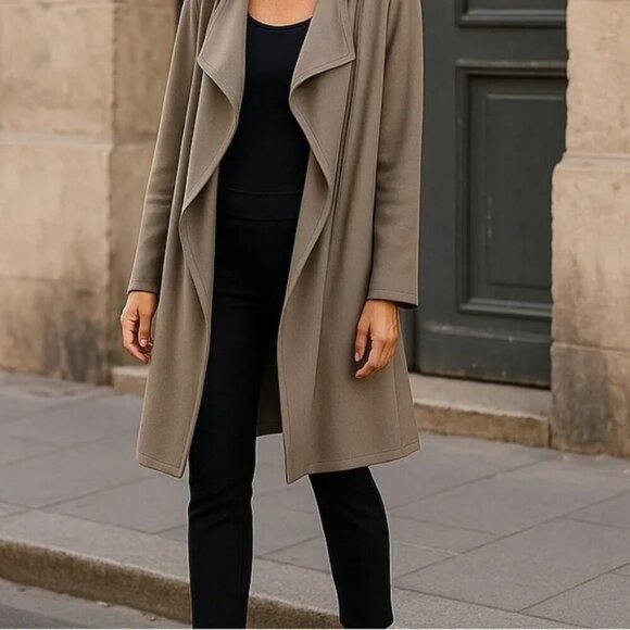 Aritzia Babaton Cormac Lightweight Trench Coat Taupe Size XS - Picture 8 of 8